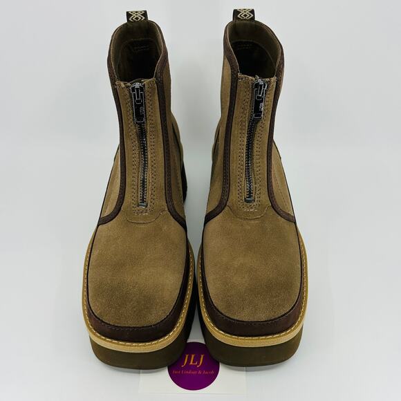 UGG Women's Cityfunc Zip Hickory Water Resistant Suede Boots 1158194 Size 9 - Picture 3 of 11